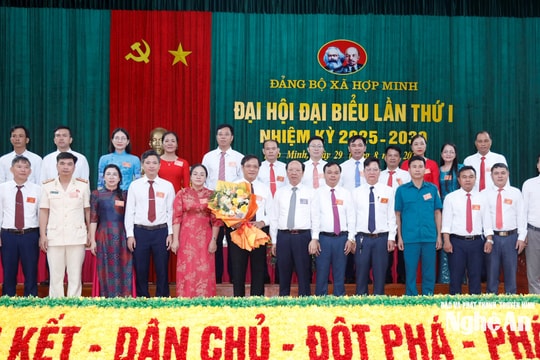 Chỉ định 25 đồng chí tham gia Ban Chấp hành Đảng bộ xã Hợp Minh (Nghệ An)