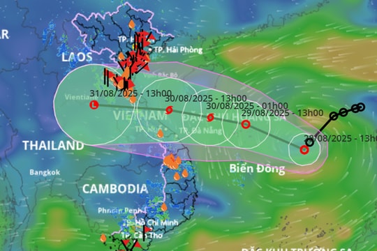 Bão số 6 có khả năng sắp hình thành, trọng tâm mưa lớn ở miền Trung