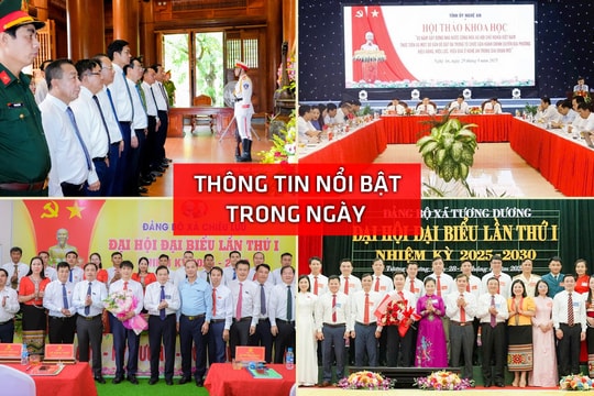 Nghệ An: Thông tin nổi bật ngày 29/8