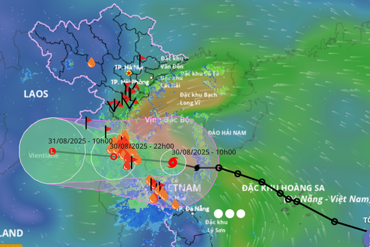 Bão số 6 áp sát đất liền, 19h tối nay đổ bộ Hà Tĩnh - Quảng Trị