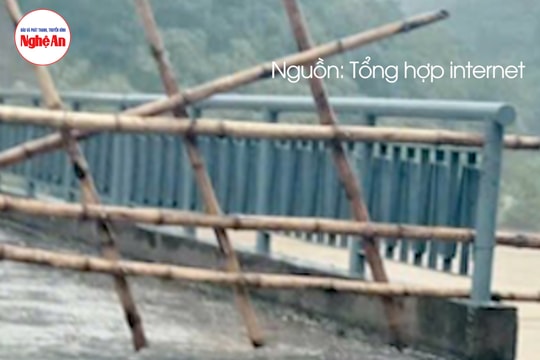 Mưa lớn gây sạt lở cầu, chia cắt 300 hộ dân ở xã Tam Quang