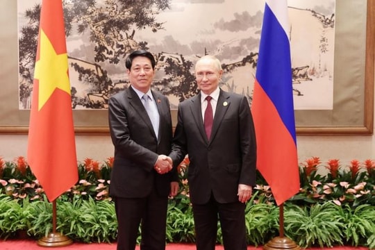 Chủ tịch nước Lương Cường hội kiến Tổng thống Nga Vladimir Putin