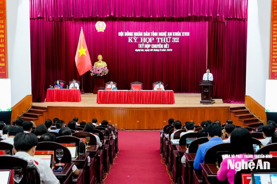 Kỳ họp thứ 32, HĐND tỉnh Nghệ An khóa XVIII thông qua 8 nghị quyết quan trọng