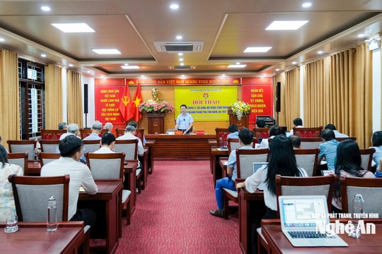 Hội thảo chỉnh lý, bổ sung cuốn 'Lịch sử ngành Thanh tra tỉnh Nghệ An (1957 -2025)'