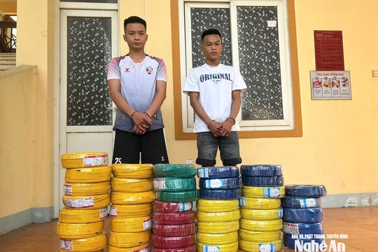 Anh em ruột đột nhập nhà xưởng trong đêm, trộm 44 cuộn dây điện trị giá hơn 70 triệu đồng