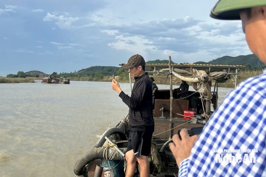 Nghệ An: Gia hạn 60 ngày cho Đoàn liên ngành kiểm tra hoạt động khai thác khoáng sản cát, sỏi