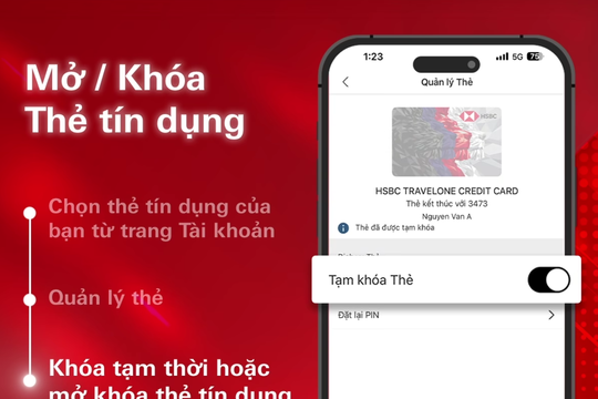 Hướng dẫn cách khóa thẻ tín dụng HSBC nhanh chóng nhất