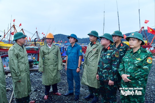 Bộ Chỉ huy Quân sự tỉnh Nghệ An triển khai ứng phó bão số 10 Bualoi