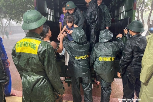 Hơn 1.000 cán bộ, chiến sỹ Bộ đội Biên phòng Nghệ An sẵn sàng giúp người dân ứng phó bão số 10