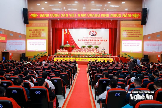 TRỰC TIẾP: Phiên khai mạc Đại hội đại biểu Đảng bộ tỉnh Nghệ An lần thứ XX, nhiệm kỳ 2025 - 2030