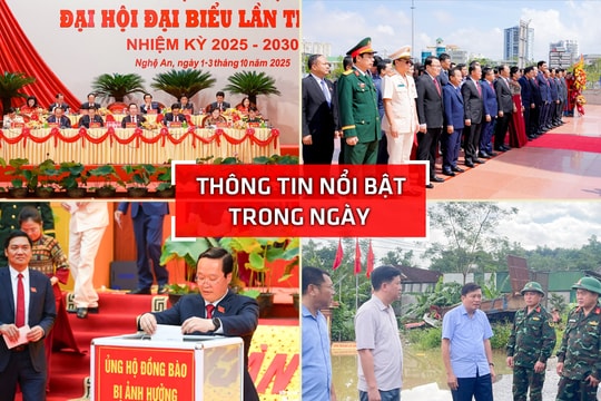 Nghệ An: Thông tin nổi bật ngày 1/10