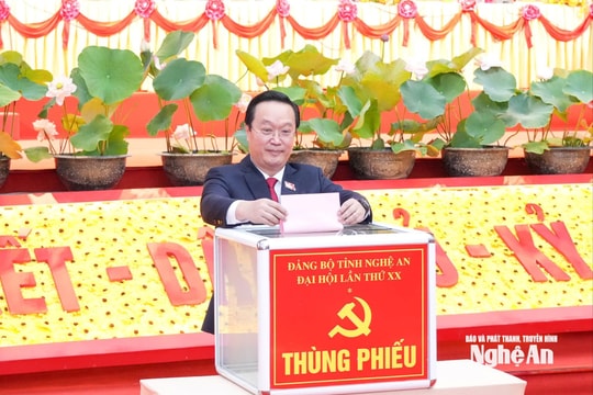 Bầu 68 đồng chí vào Ban Chấp hành Đảng bộ tỉnh Nghệ An khóa XX, nhiệm kỳ 2025 - 2030