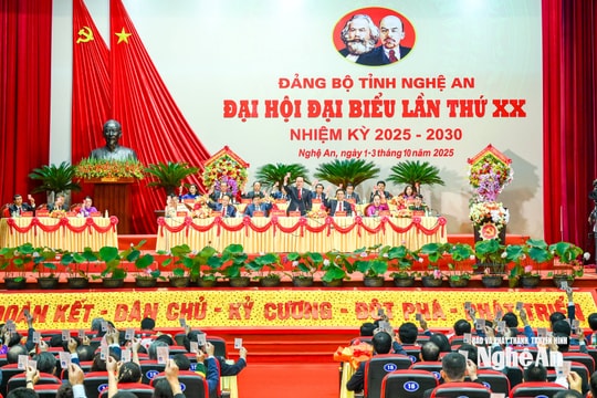 Những hình ảnh nổi bật tại Đại hội đại biểu Đảng bộ tỉnh Nghệ An lần thứ XX