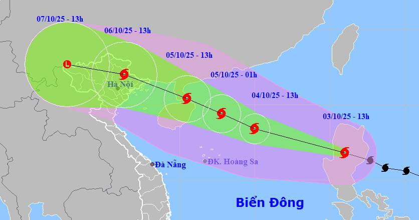 Bão Matmo sắp vào Biển Đông, có thể đạt cực đại cấp 12 khi cách Móng Cái 330km