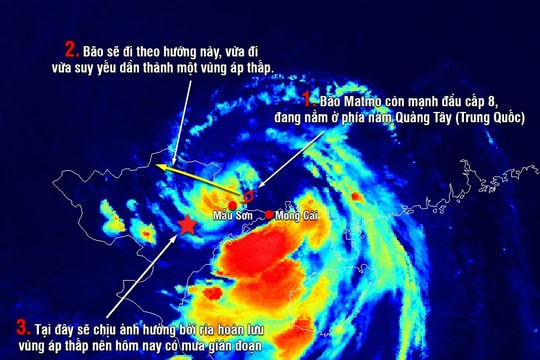 Bão số 11 vào Trung Quốc, Hà Nội sáng khô ráo, chiều tối mưa tăng