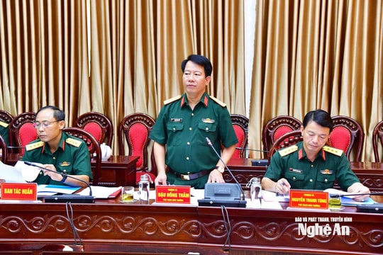 Ban Chỉ đạo diễn tập phòng thủ khu vực tỉnh Nghệ An giao nhiệm vụ diễn tập chiến đấu tại xã Yên Trung