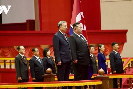 Lễ đón Tổng Bí thư Tô Lâm thăm cấp Nhà nước Cộng hòa Dân chủ Nhân dân Triều Tiên