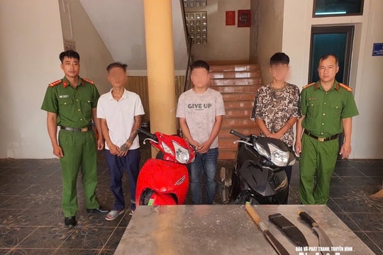 Bắt nhóm thanh niên dùng dao hành hung người dân ở Nghệ An