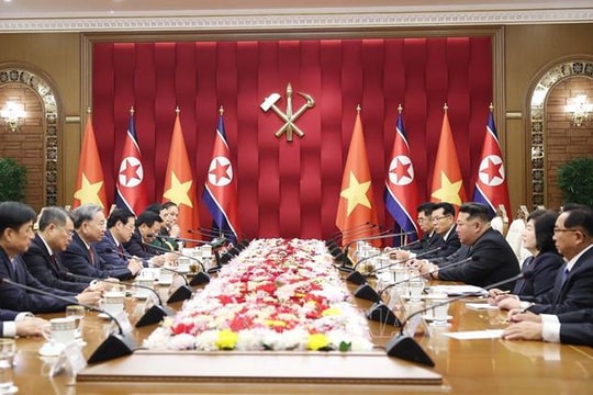 Tổng Bí thư Tô Lâm hội đàm với Tổng Bí thư, Chủ tịch Quốc vụ Triều Tiên Kim Jong-un