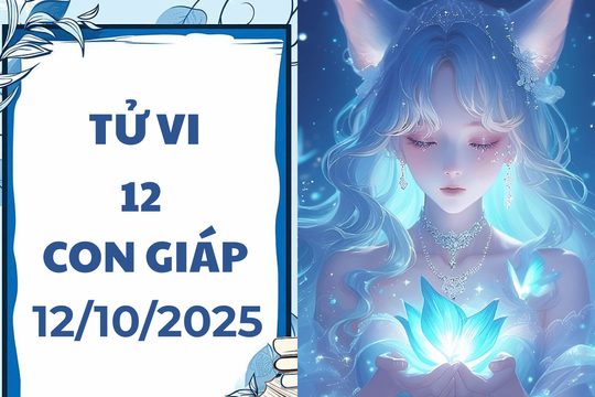 Tử vi hôm nay 12/10/2025 của 12 con giáp: Ngọ, Dậu gặp quý nhân