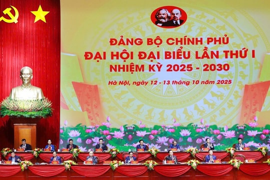 Khai mạc Đại hội đại biểu Đảng bộ Chính phủ lần thứ I nhiệm kỳ 2025-2030
