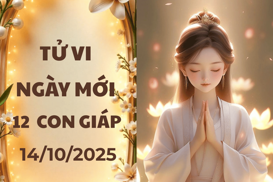 Tử vi ngày mới 14/10/2025 của 12 con giáp: Ngọ may mắn, Tý cẩn trọng