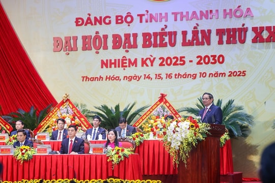 Phó Bí thư Thường trực Tỉnh ủy Nghệ An dự Đại hội đại biểu Đảng bộ tỉnh Thanh Hóa lần thứ XX, nhiệm kỳ 2025 - 2030