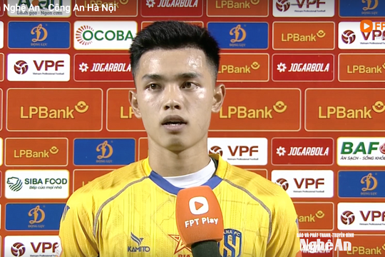 Trung vệ Lê Nguyên Hoàng: “Bàn thắng này là động lực để em phấn đấu trở lại đội tuyển trẻ quốc gia”