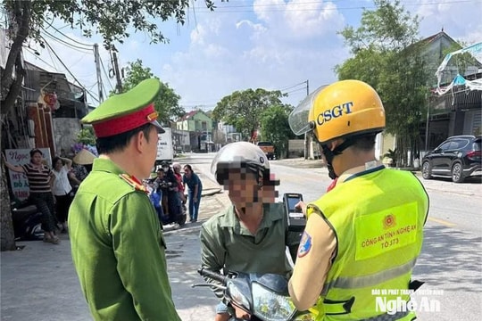 Nghệ An: Xử lý 353 trường hợp vi phạm nồng độ cồn trong hai ngày đầu cao điểm