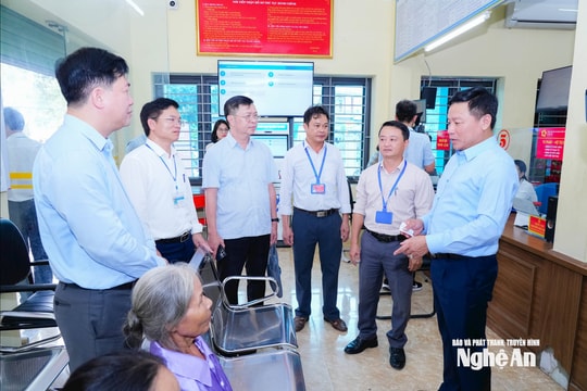 Phó Chủ tịch UBND tỉnh Nghệ An Hoàng Phú Hiền kiểm tra vận hành chính quyền địa phương 2 cấp tại các địa phương