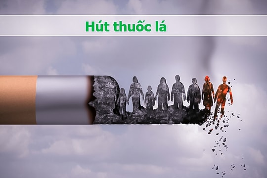 Một điếu thuốc được đốt lên, vòng đời người hút ngắn lại