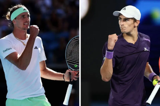 ATP 500 Vienna: Sinner áp đảo, Zverev trên cơ Arnaldi