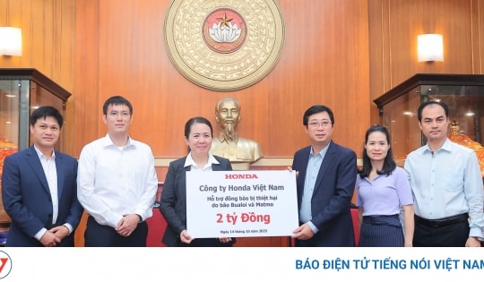 Honda Việt Nam ủng hộ 2 tỷ đồng hỗ trợ bão 10 và 11