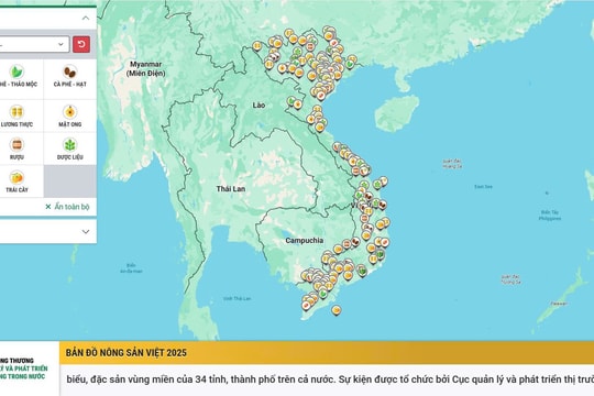 Bản đồ Nông sản Việt tại Tuần lễ Nông sản Việt 2025