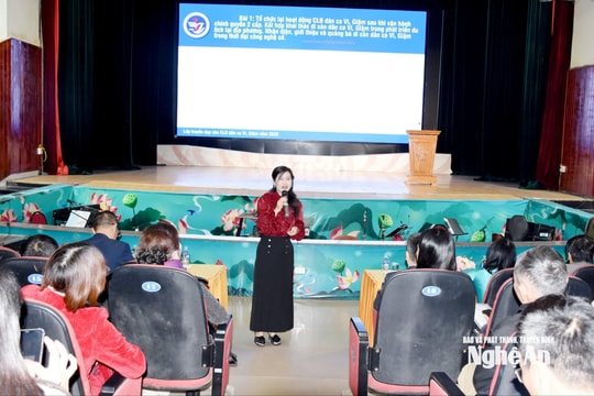 Nghệ An: Gần 90 nghệ nhân được tập huấn dân ca ví, giặm