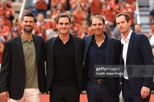 Sinner xếp top 10 huyền thoại: Federer số 1, Nadal 2