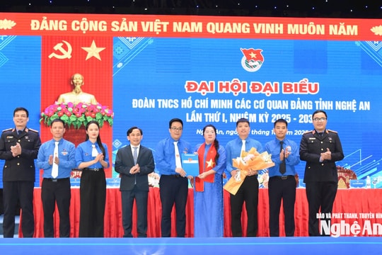 Đoàn TNCS Hồ Chí Minh Các cơ quan Đảng tỉnh Nghệ An tổ chức Đại hội đại biểu lần thứ I, nhiệm kỳ 2025 - 2030