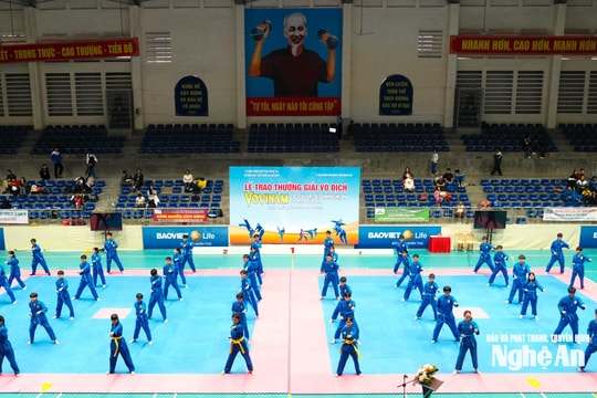 Hơn 400 võ sinh tranh tài tại Giải vô địch các CLB Vovinam tỉnh Nghệ An lần thứ IV, năm 2025