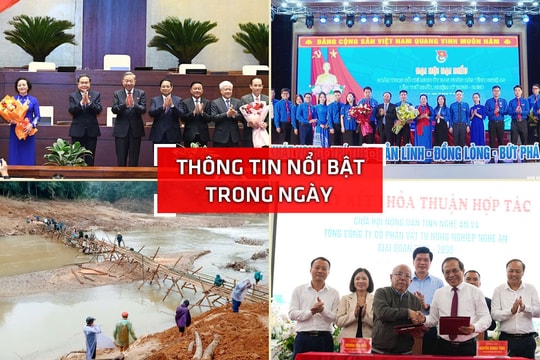 Nghệ An: Thông tin nổi bật ngày 25/10