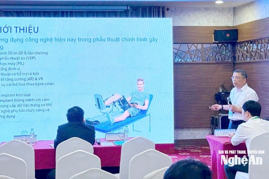 Bệnh viện Chấn thương Chỉnh hình Nghệ An báo cáo tại Hội nghị Khoa học chuyên sâu VOA 2025