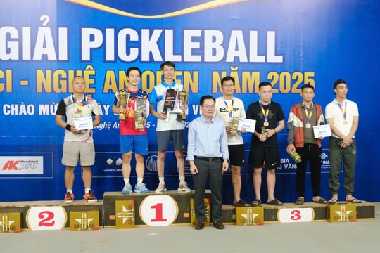 Bế mạc giải Pickleball VCCI - Nghệ An Open năm 2025