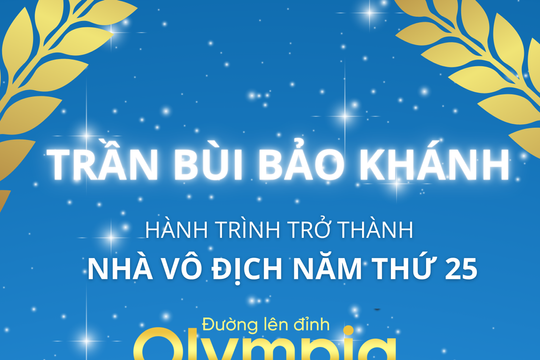 Bảo Khánh vô địch Olympia 2025 với thành tích 'toàn Nhất'