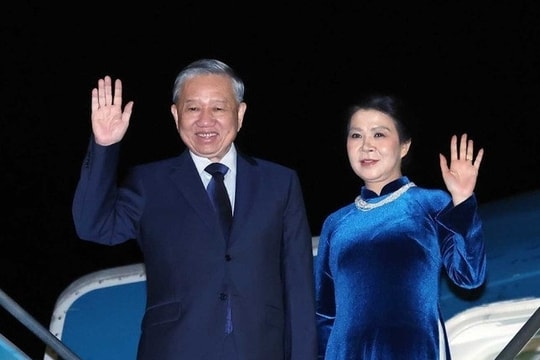 Tổng Bí thư Tô Lâm và phu nhân lên đường thăm nước Anh