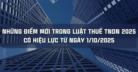 Điểm mới của Luật Thuế thu nhập doanh nghiệp năm 2025
