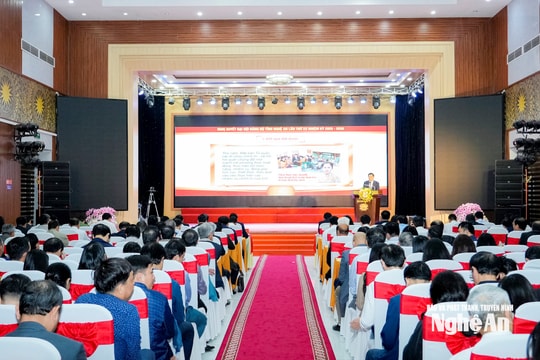 Nghệ An tổ chức Hội nghị nghiên cứu, quán triệt và triển khai thực hiện Nghị quyết Đại hội Đảng bộ tỉnh lần thứ XX