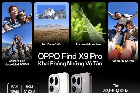 OPPO Find X9 Series ra mắt: Camera 200MP, pin 7500mAh