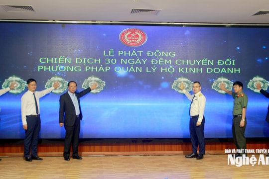 Nghệ An phát động chiến dịch 30 ngày đêm chuyển đổi mô hình quản lý thuế đối với hộ kinh doanh