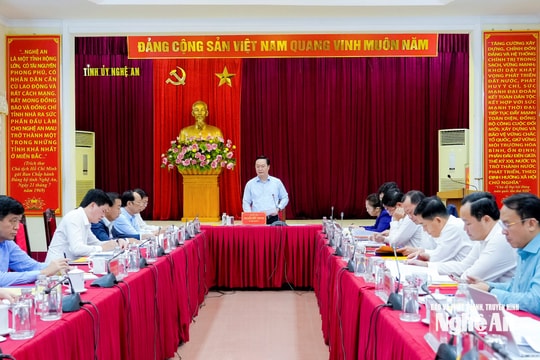 Ban Thường vụ Tỉnh ủy duyệt nội dung Đại hội đại biểu MTTQ tỉnh Nghệ An lần thứ XVI, nhiệm kỳ 2025 - 2030