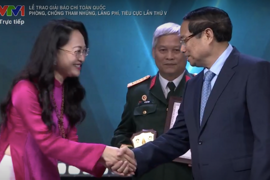 Đài THVN đoạt giải A báo chí về phòng chống tham nhũng