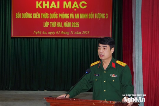 Bồi dưỡng kiến thức quốc phòng và an ninh đối tượng 3 năm 2025